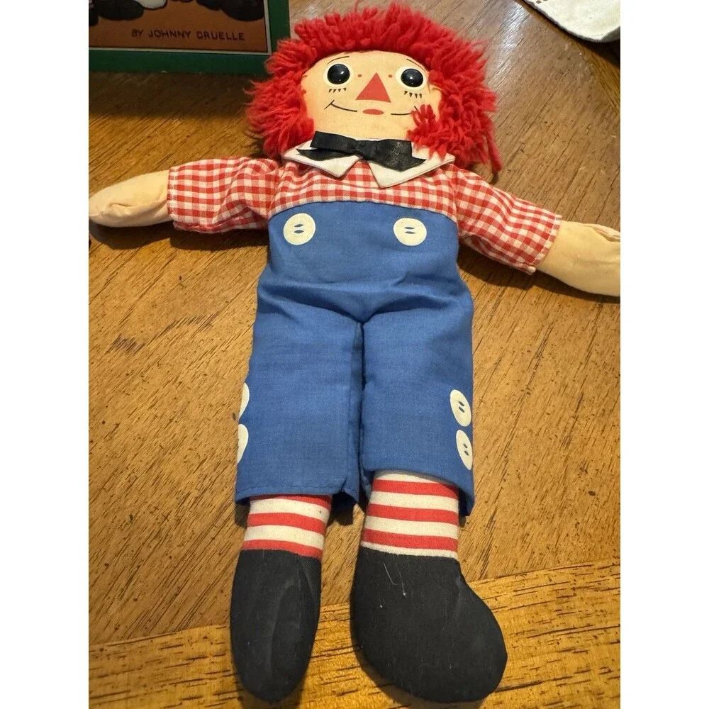 Playskool Vintage 1987 Raggedy Ann & Andy 12” Vintage And 1960 Book J GRUELLE - Picture 7 of 16